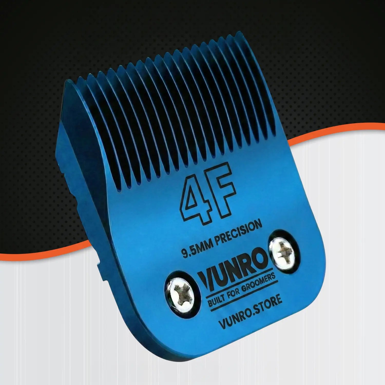 4F Blue Steel Dog Clipper Blade (9.5 mm) by VUNRO