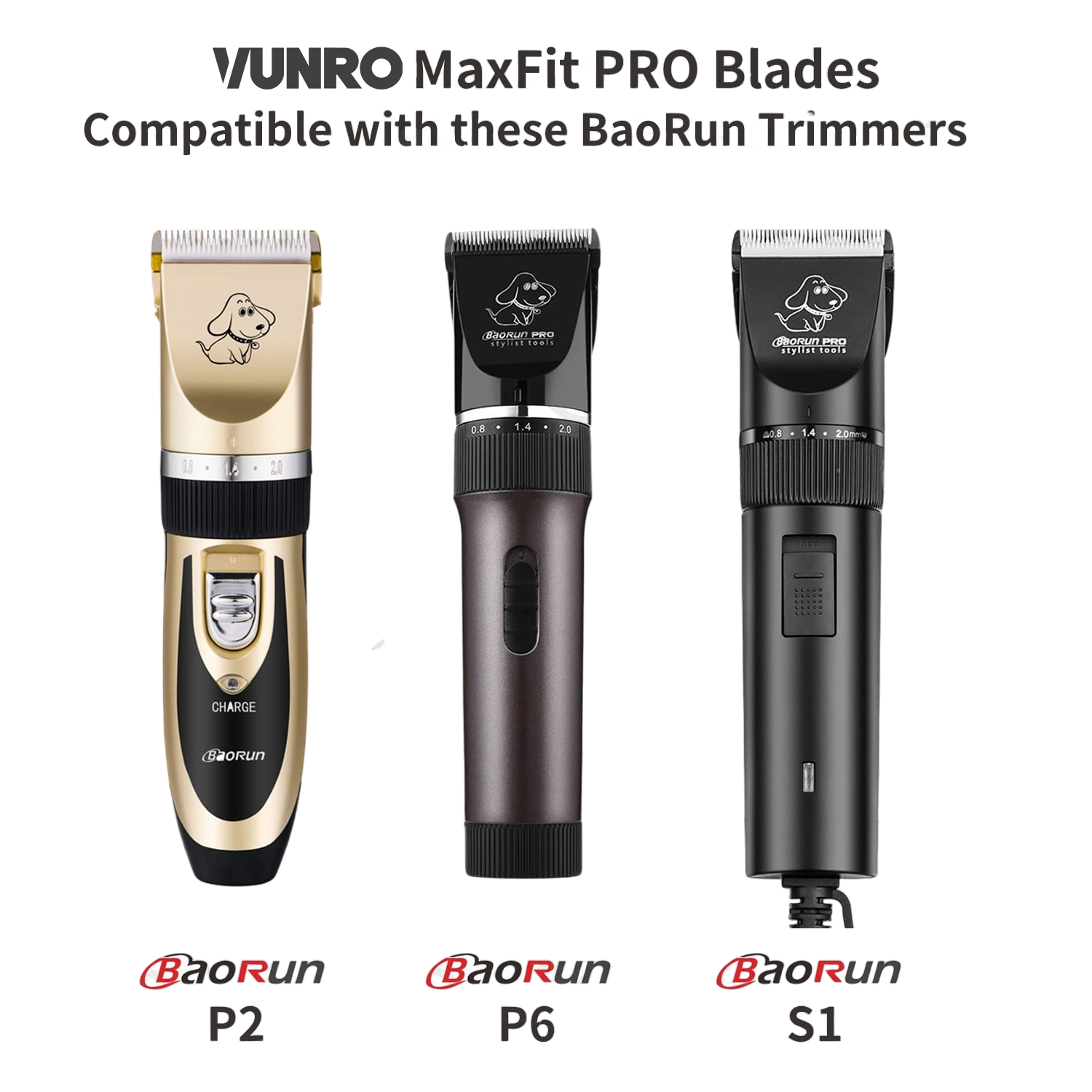 5F MaxFit PRO Dog Trimmer Blade (6.5 mm) by VUNRO